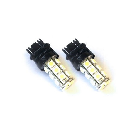 Carjamz Race Sport 3157 5050 LED 18 Chip Bulbs, Red, Pair RS-3157-R-5050